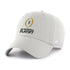 College Football Playoff Cleanup Unstructured Adjustable Hat in Grey - Front View