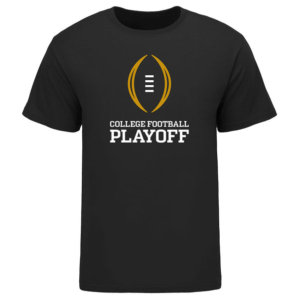 College Football Playoff Logo Black T-Shirt - Front View