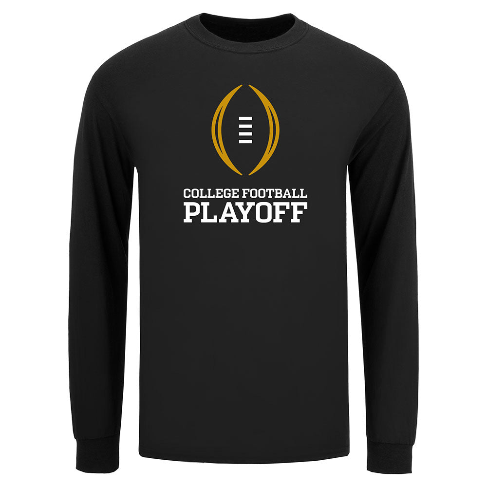 College Football Playoff Logo Black Long Sleeve TShirt College