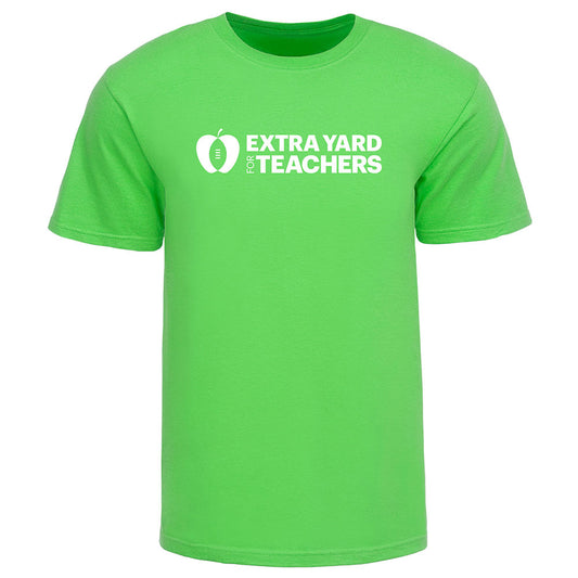 College Football Playoff Extra Yard Logo Lime T-Shirt in Green - Front View