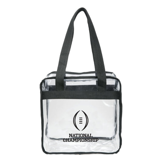 College Football Playoff Clear Tote Bag - Front View