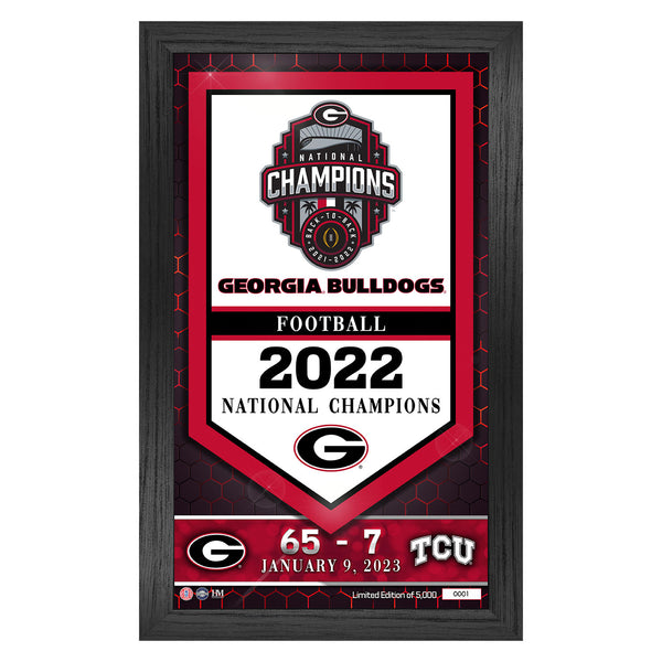 College Football Playoff 2023 National Championship Banner Frame - Front View