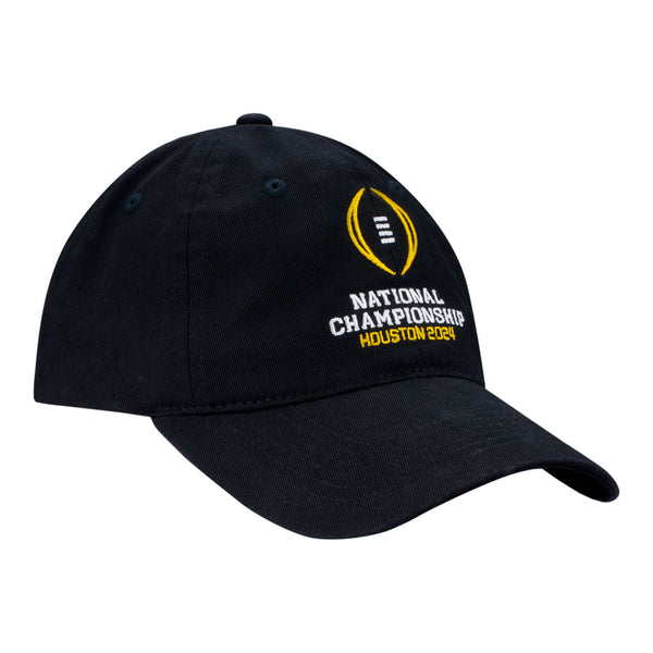 College Football Playoff 2024 National Championship Game Black Adjustable Hat - Front Right View