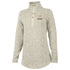 Ladies College Football Playoff Oatmeal 1/4 Snap Jacket - Front View